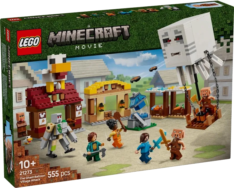 LEGO Minecraft De Ghast-Ballon Aanval op het dorp - 21273