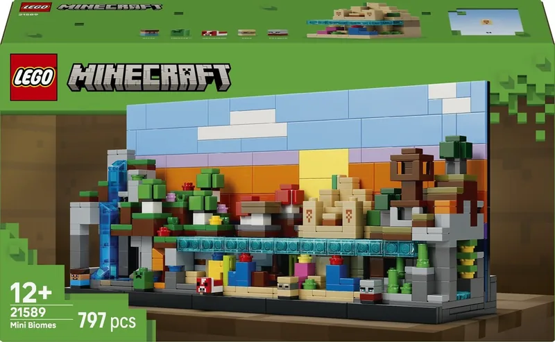LEGO Minecraft Minibiomen Videogame Speelgoed voor Kinderen en Kinderkamer Decoratie