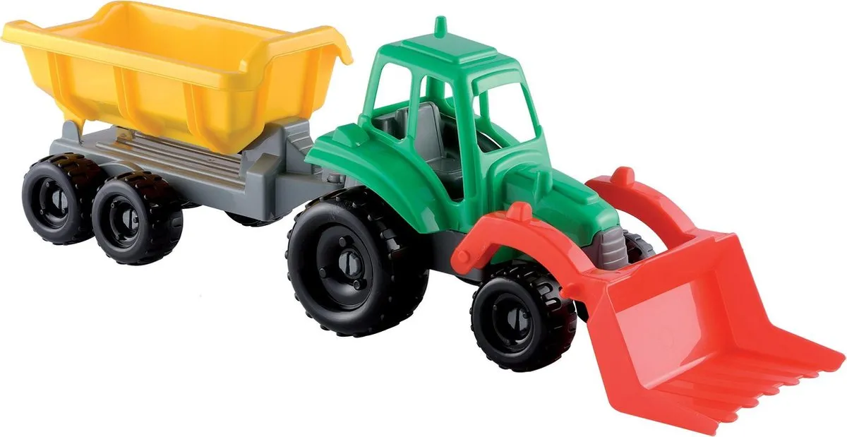 écoiffier Tractor Met Aanhanger 52 Cm speelgoed