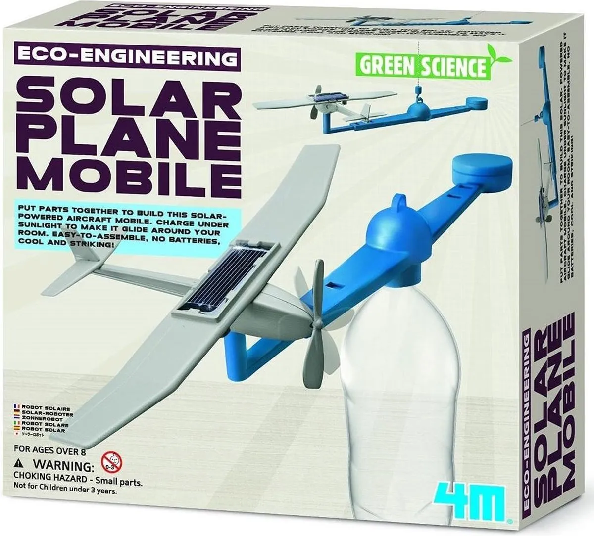 4M - STEAM toys - 4M Green Science Eco-Engineering Solar Plane speelgoed