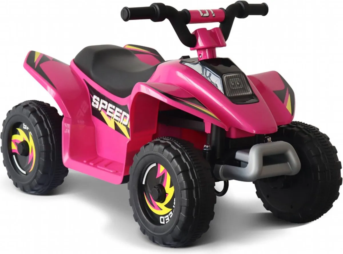 Alice's Garden Elektrische quad -  Kinderauto 6V 7Ah - 1 plaats - Roze speelgoed