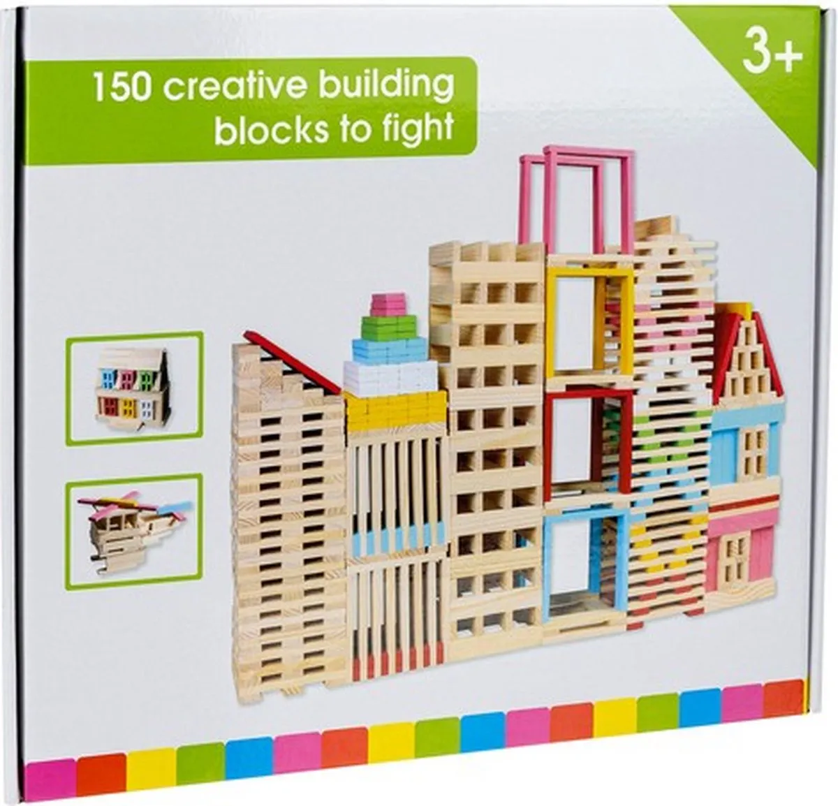 Alternatief voor Kapla | 150 Houten plankjes | Maak de mooiste creaties | speelgoed