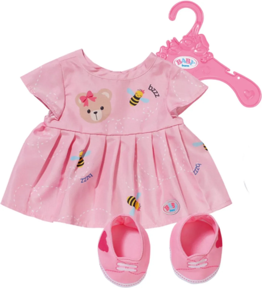 BABY born Beer Jurk en outfit - Roze speelgoed