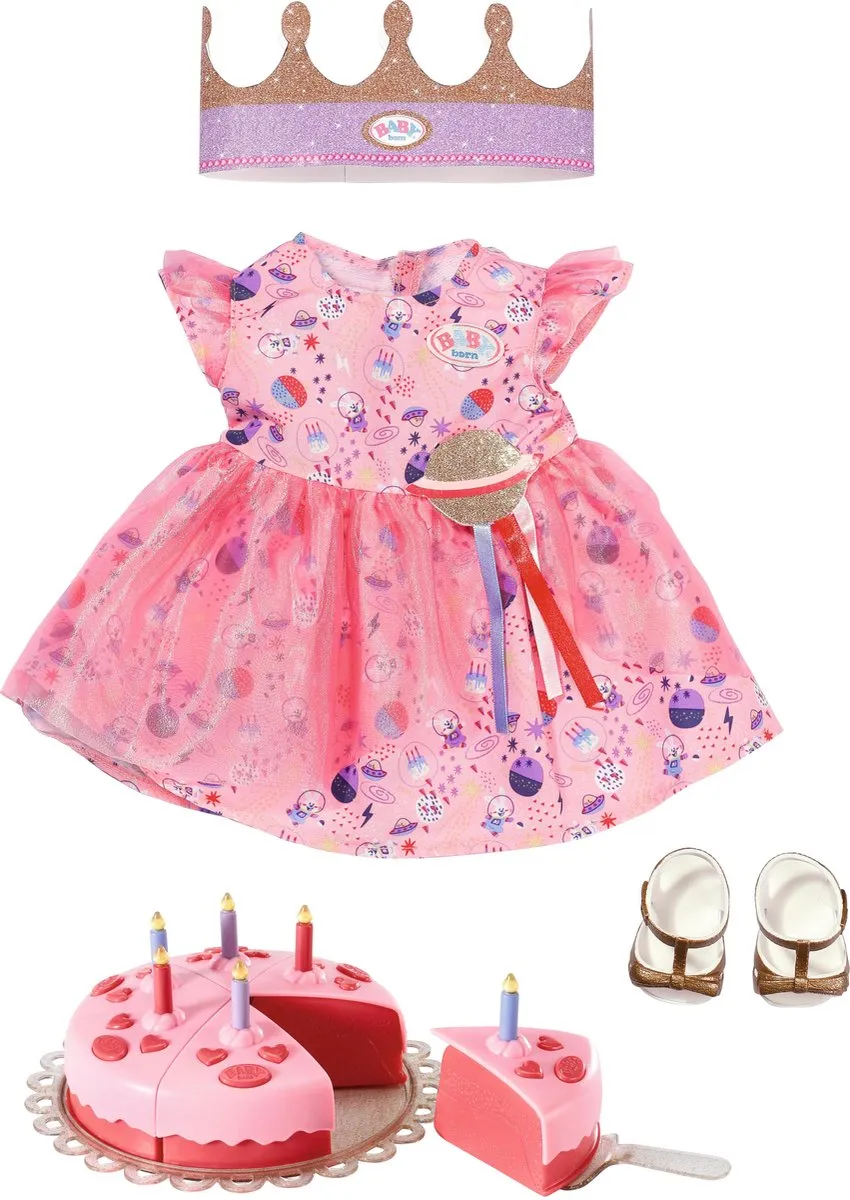 BABY born Deluxe Happy Birthday Set - 43cm speelgoed
