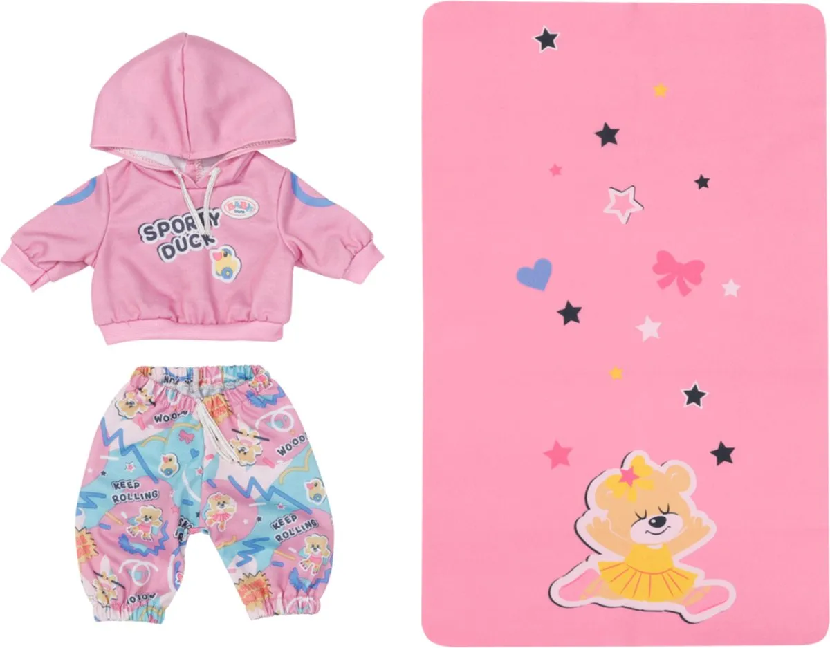 BABY born Little Kindergarten Gymoutfit - Poppenkleding 36 cm speelgoed