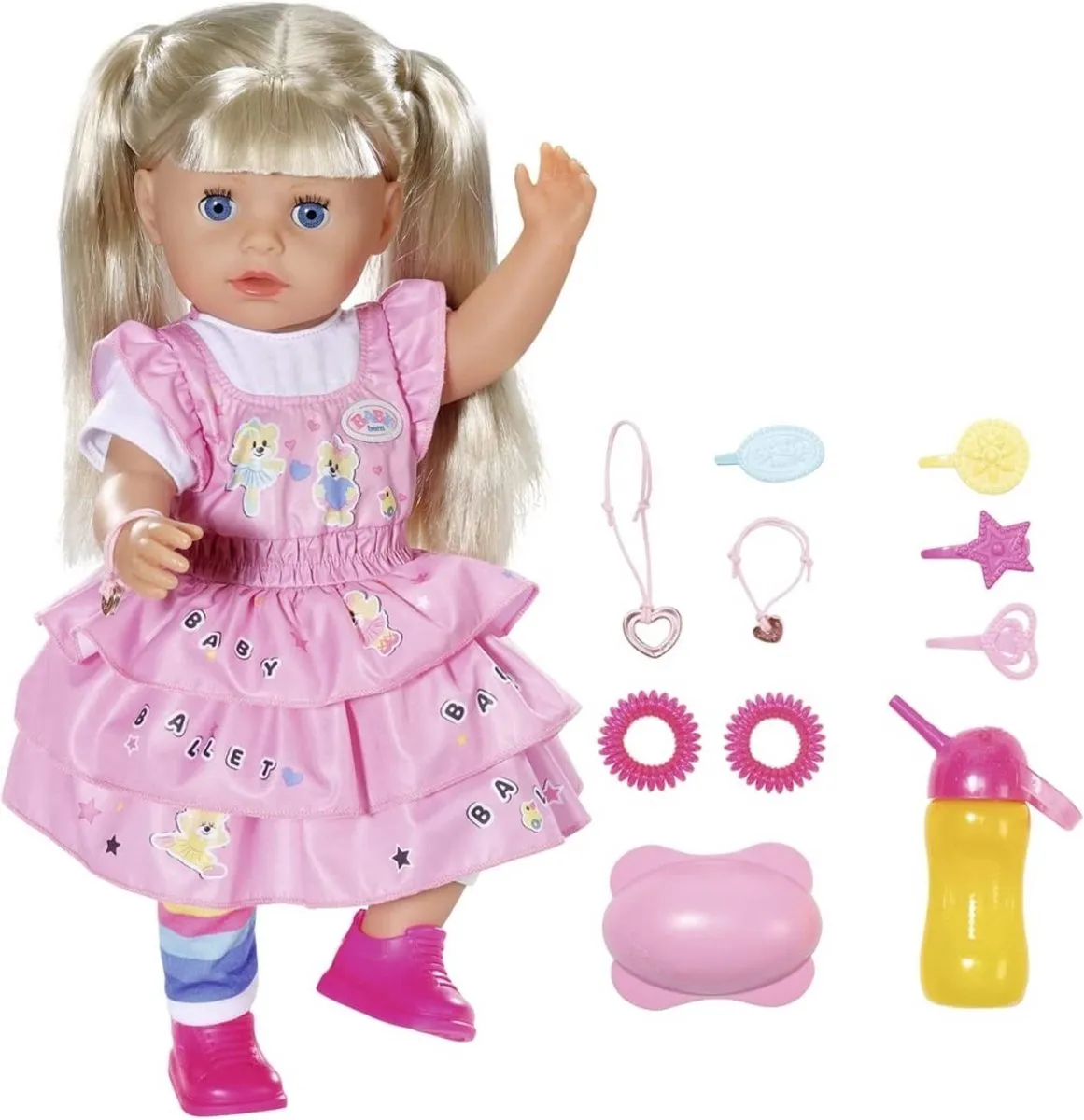 BABY Born Little Sister Kleuterschool Klein Zusje Blond - Babypop 36 cm speelgoed