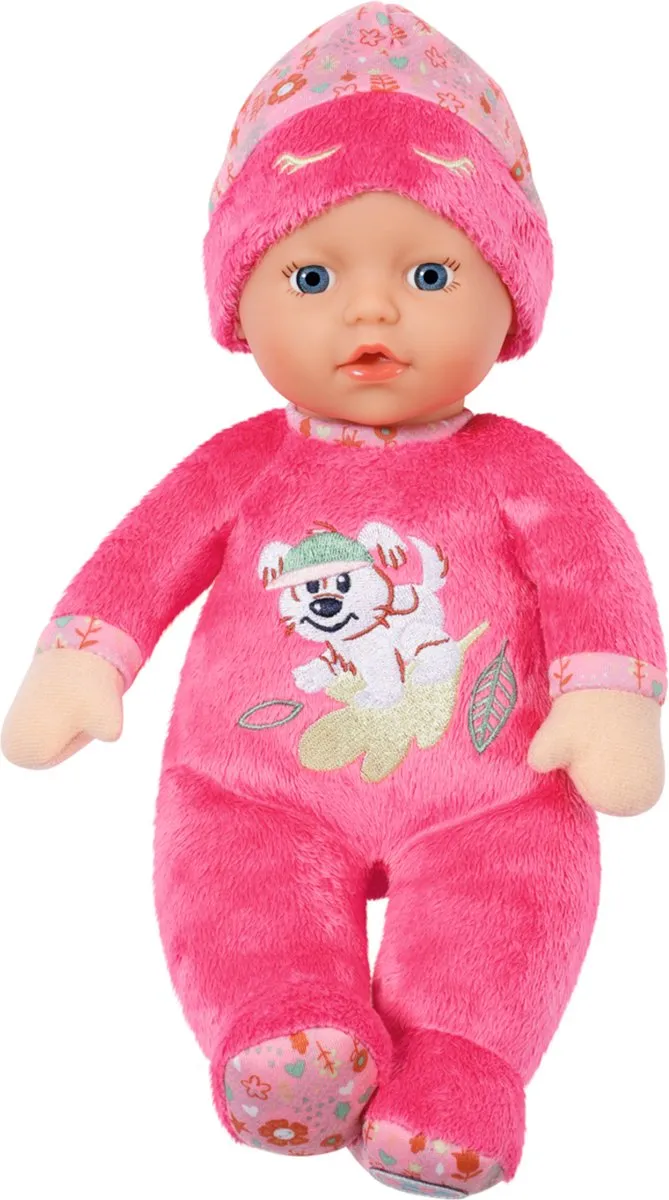BABY born Sleepy voor Babies Roze met Hondopdruk - Babypop 30 cm speelgoed
