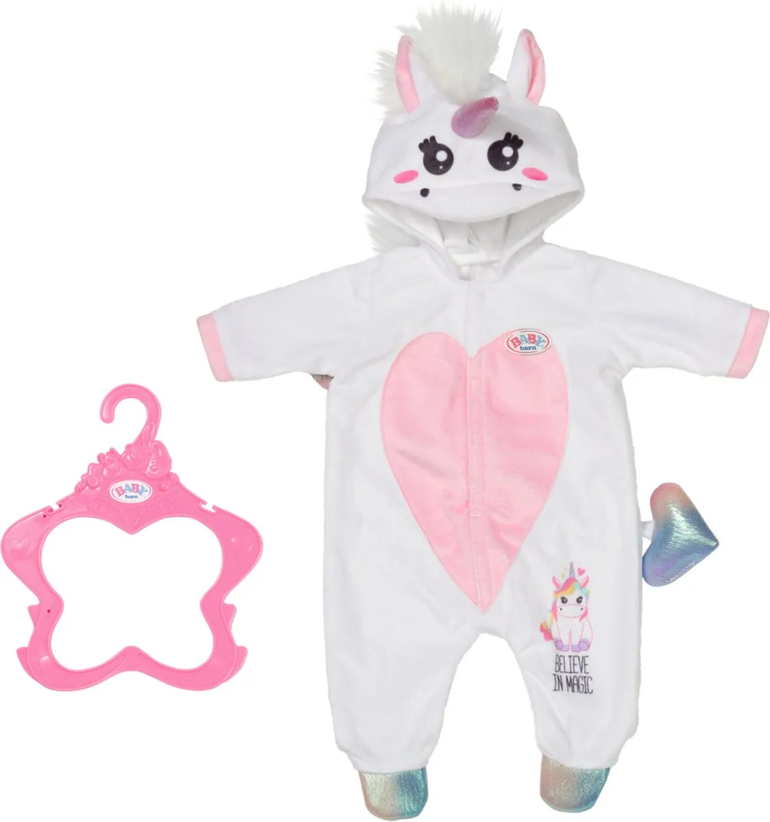 BABY born Unicorn Onesie - Poppenkleding 43cm speelgoed