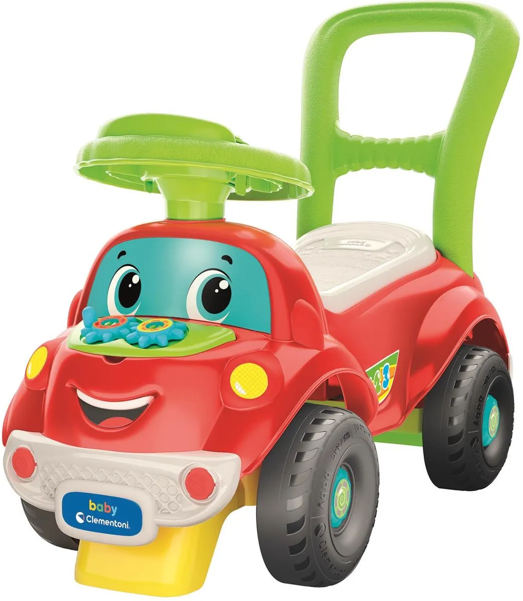 Baby Clementoni - Ride on Car 3 in 1 - Loopwagen - Loopauto Met Blokken en Figuren - vanaf 1 jaar speelgoed