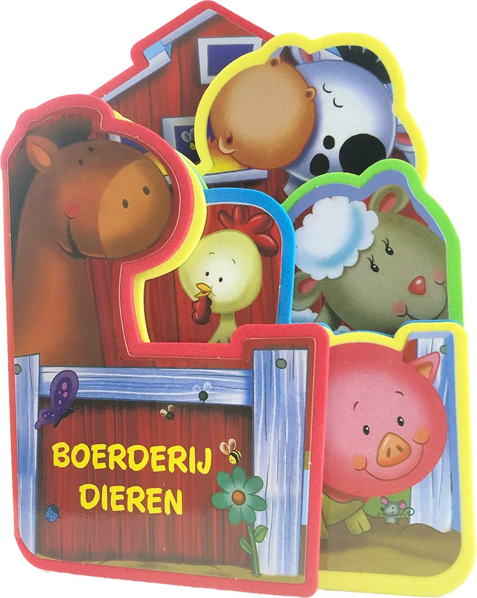 Baby's foamboek - Boerderijdieren - Zacht boekje voor de kleine handjes speelgoed