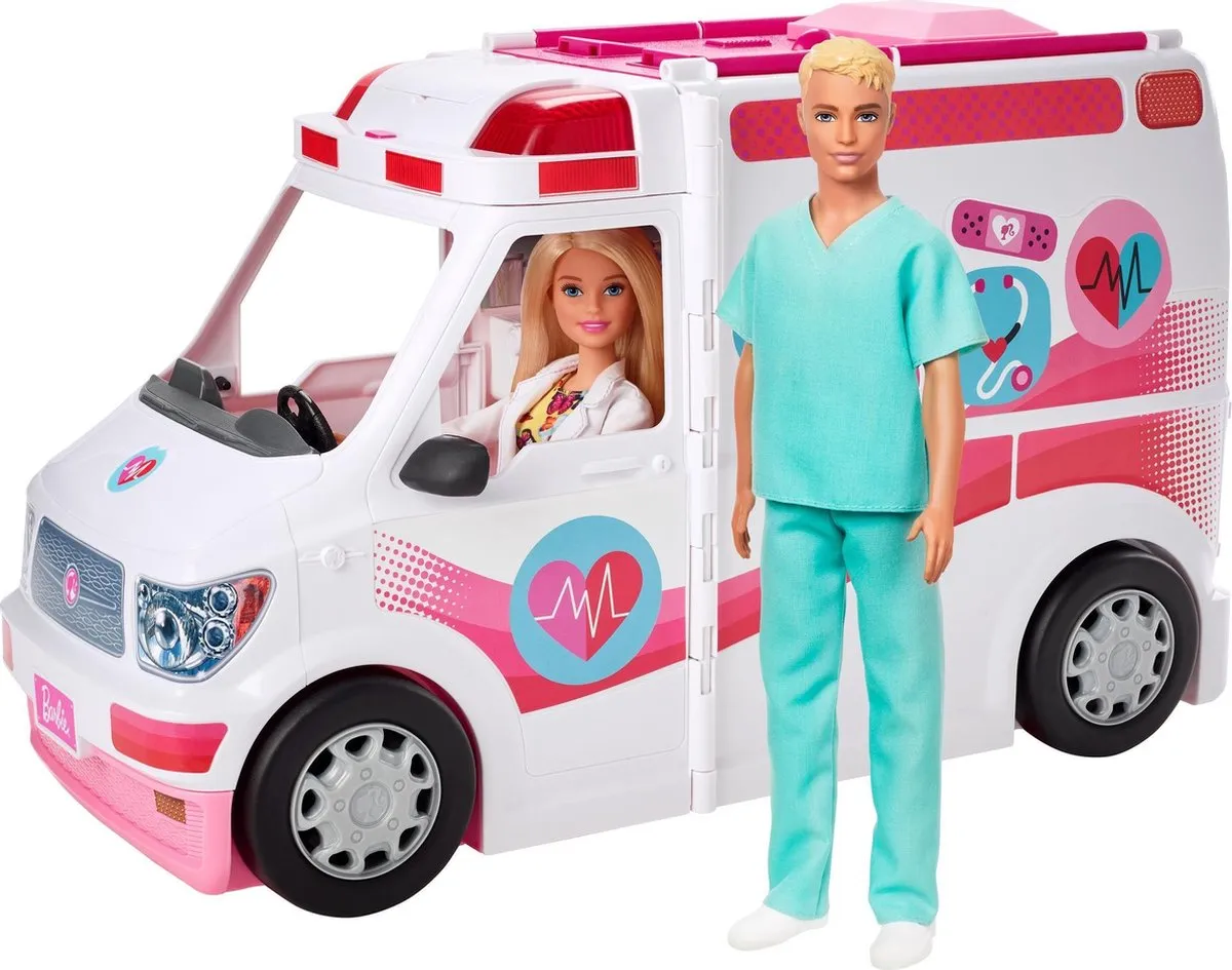 Barbie Ambulance met Dokter en Verpleegkundige - Dokterspost speelgoed
