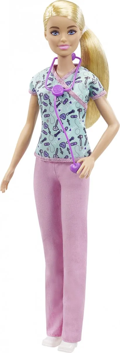 Barbie Careers Verpleegster Barbie Pop met Stethoscoop speelgoed