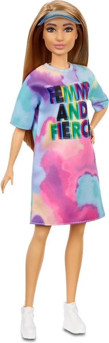 Barbie Fashionista pop - Gekleurd jurkje speelgoed
