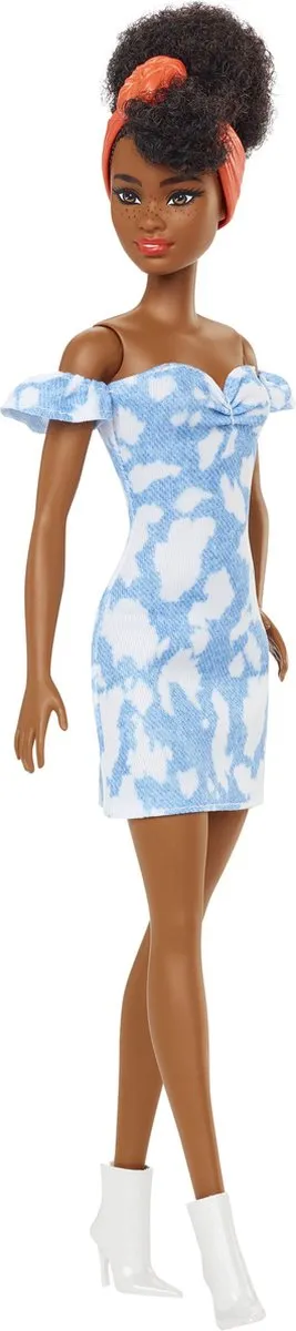 Barbie Fashionistas - Blauw/Wit - Pop speelgoed