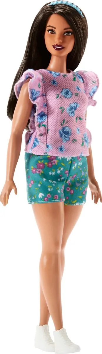Barbie Fashionistas Florals Frills - Curvy - Barbiepop speelgoed