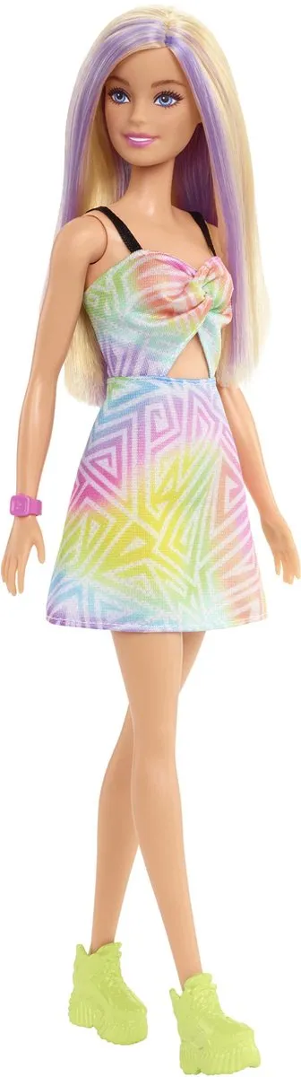 Barbie Fashionistas Pop - Blond - Tie-Dye Jurk - Pop speelgoed