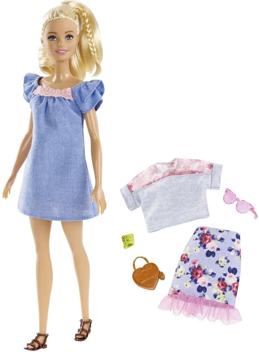 Barbie Fashionistas Pop met Kleding + Accessoires speelgoed