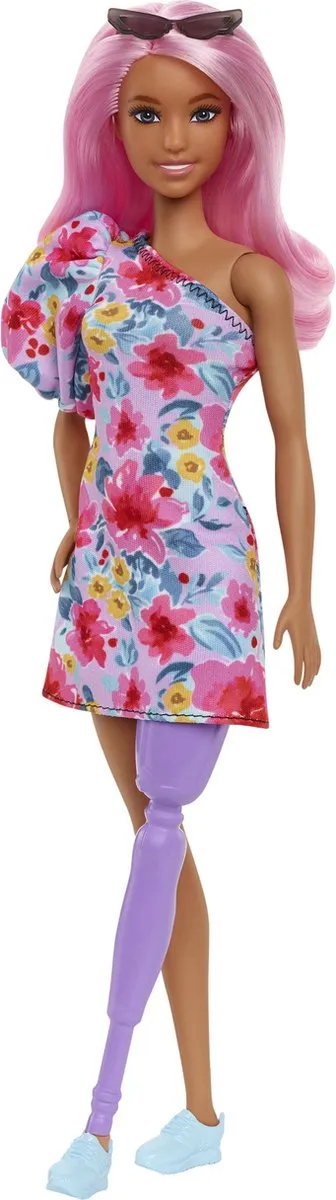 Barbie Ken Fashionistas - Gebloemde jurk met prothese - Pop speelgoed