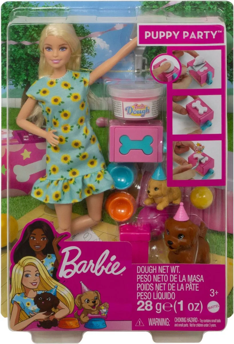 Barbie Puppy Feestje - Blond speelgoed