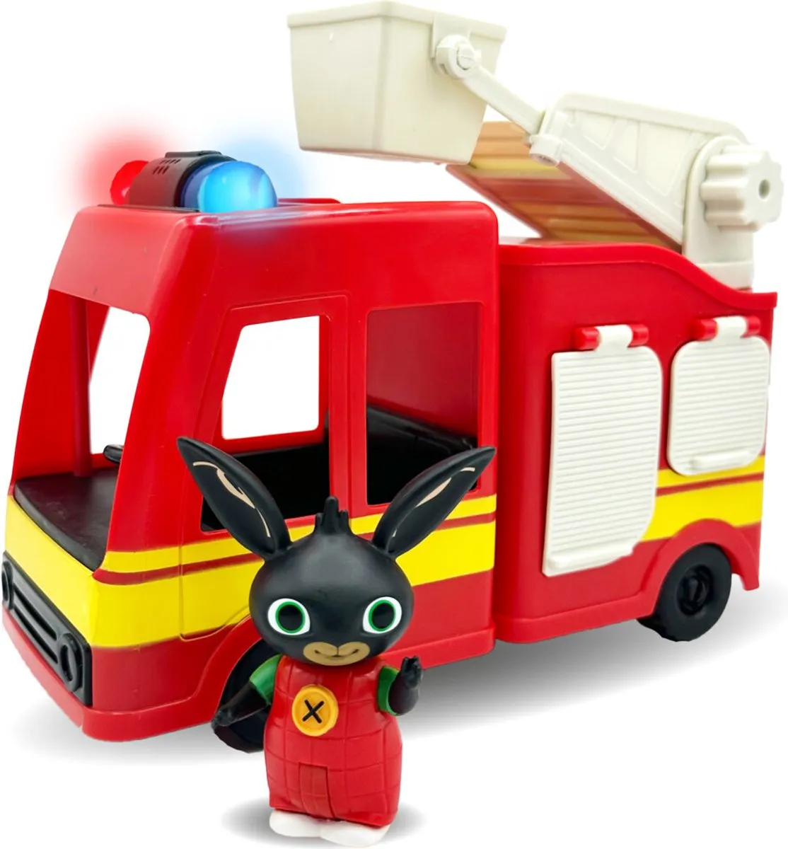 BING - Bing's Brandweerwagen met zwaailicht en sirene - Speelset speelgoed