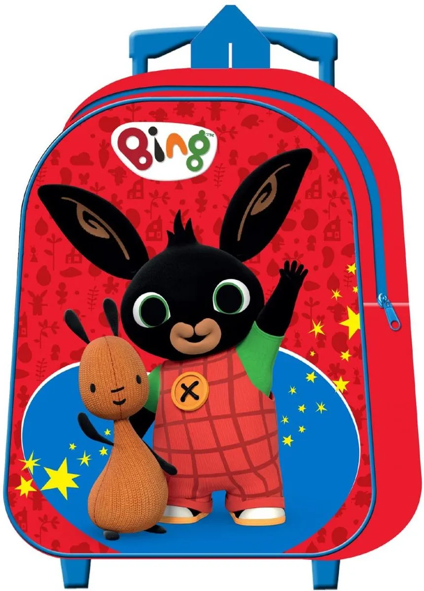 BING & Flop Trolley Koffer Vakantie Logeren Kinderkoffer speelgoed
