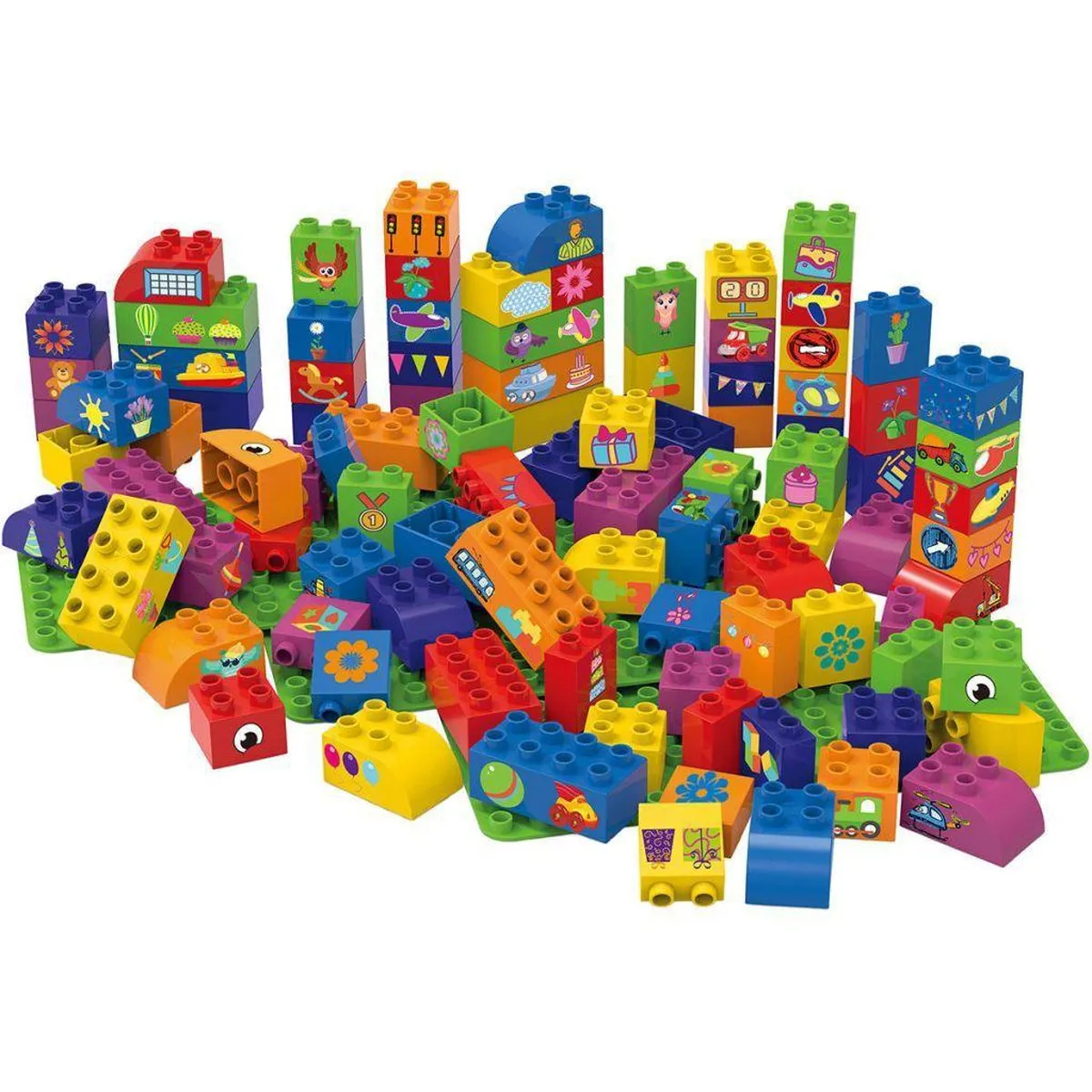 BioBuddi Big Blocks - Bouwblokken Speelgoed - Bouwset-150 blokken- speelgoed