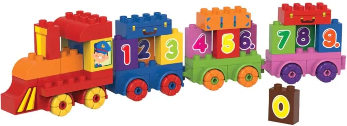 Biobuddi blokken - Trein - 38dlg. speelgoed