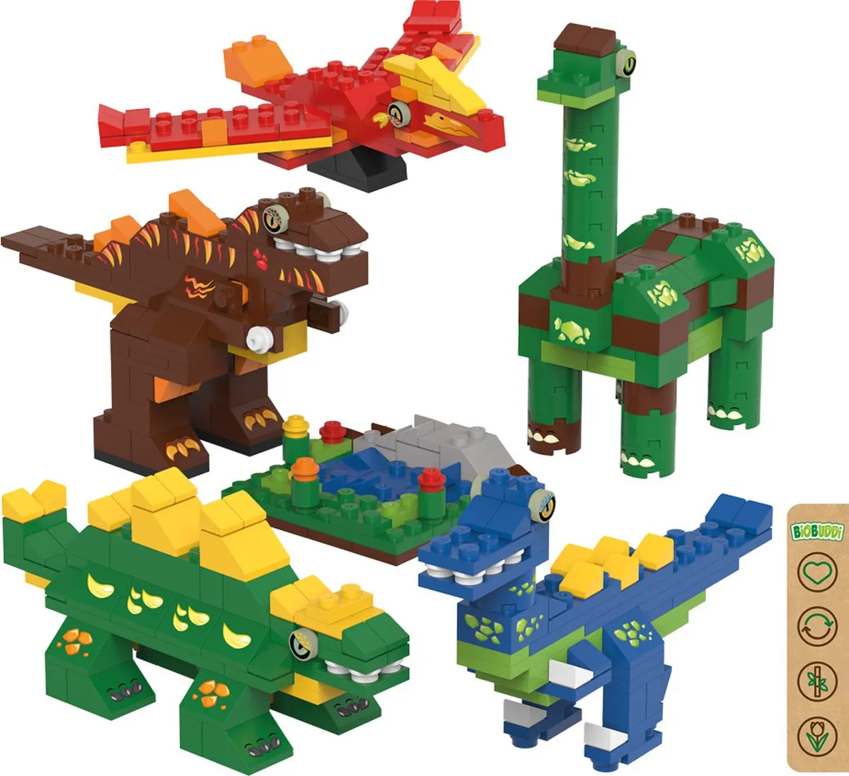 BiOBUDDi oddbods Eco Blocks BB-0237 speelgoed