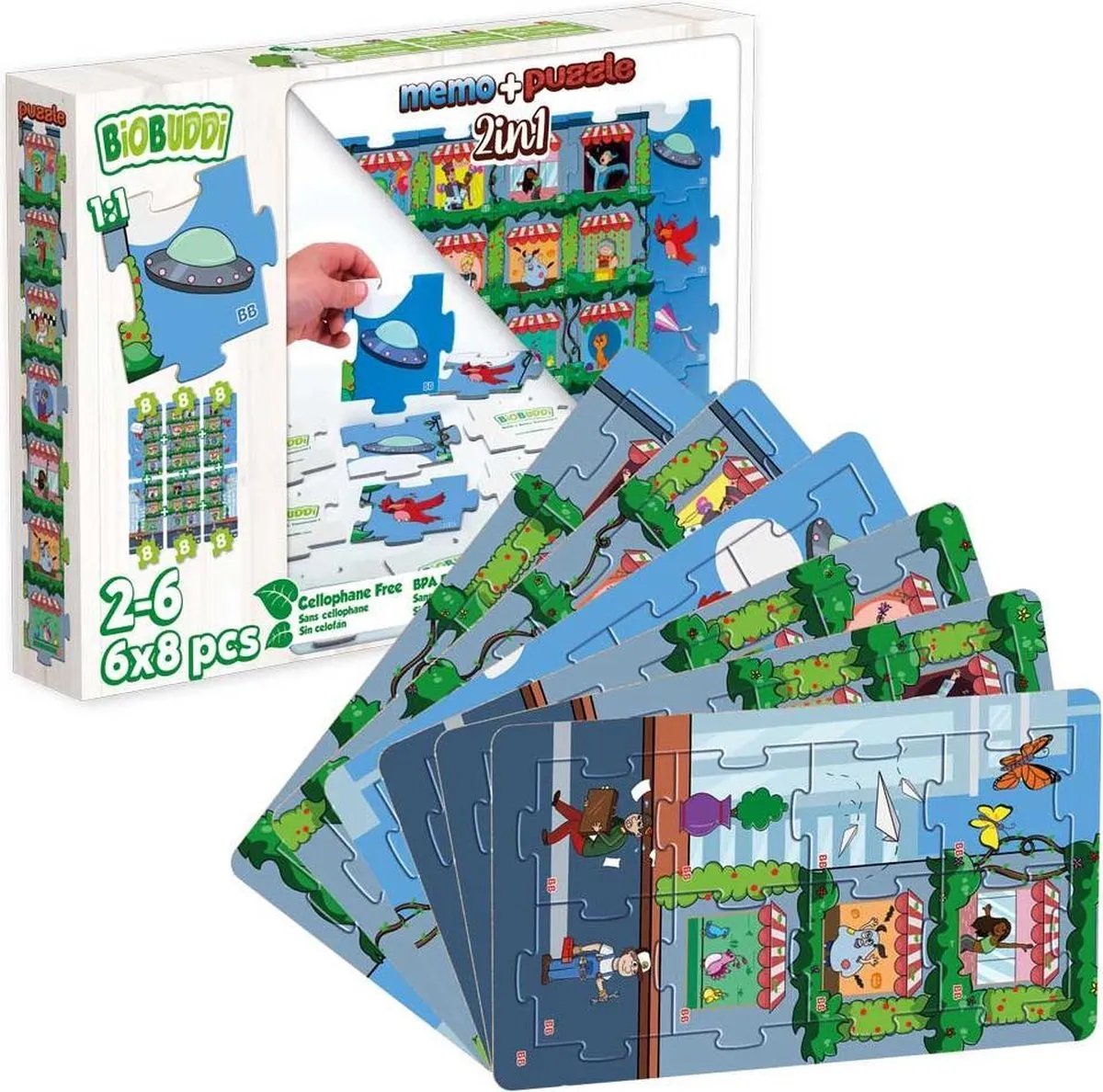 Biobuddi Puzzels Memory City Life BB-8005 speelgoed