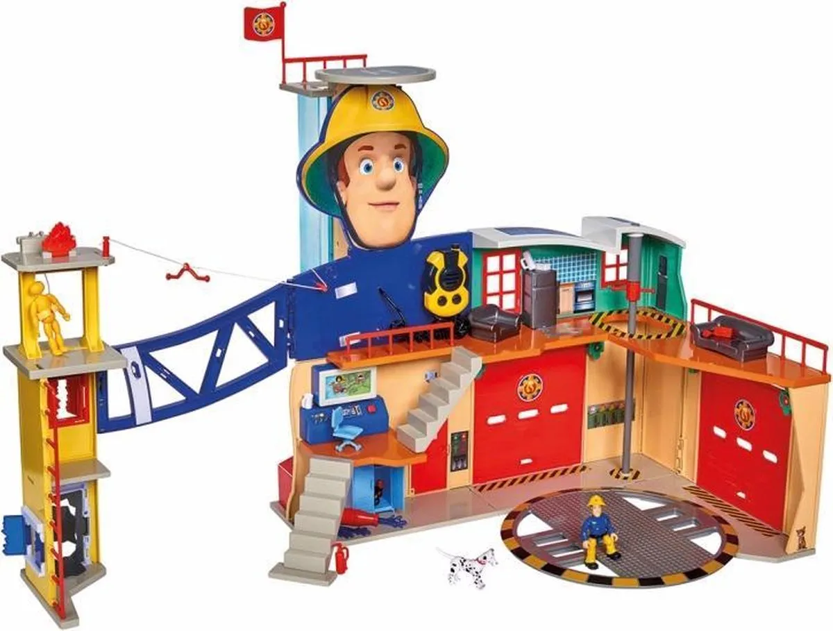 Brandweerman Sam Brandweerkazerne XXL - vanaf 3 jaar - Speelgoedgarage speelgoed