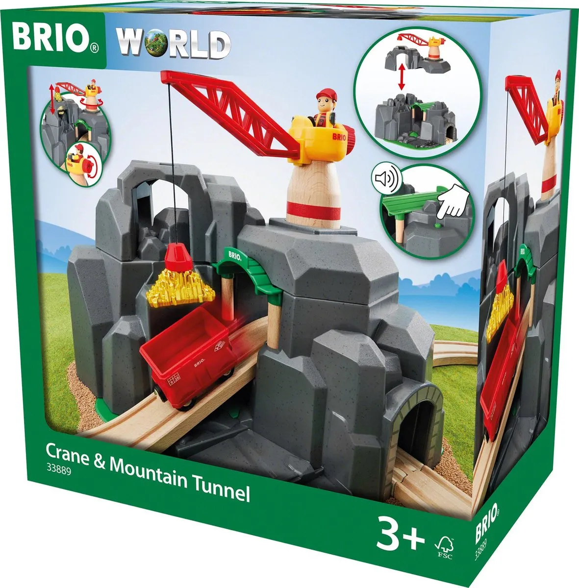 BRIO Kraan en bergtunnel - 33889 speelgoed