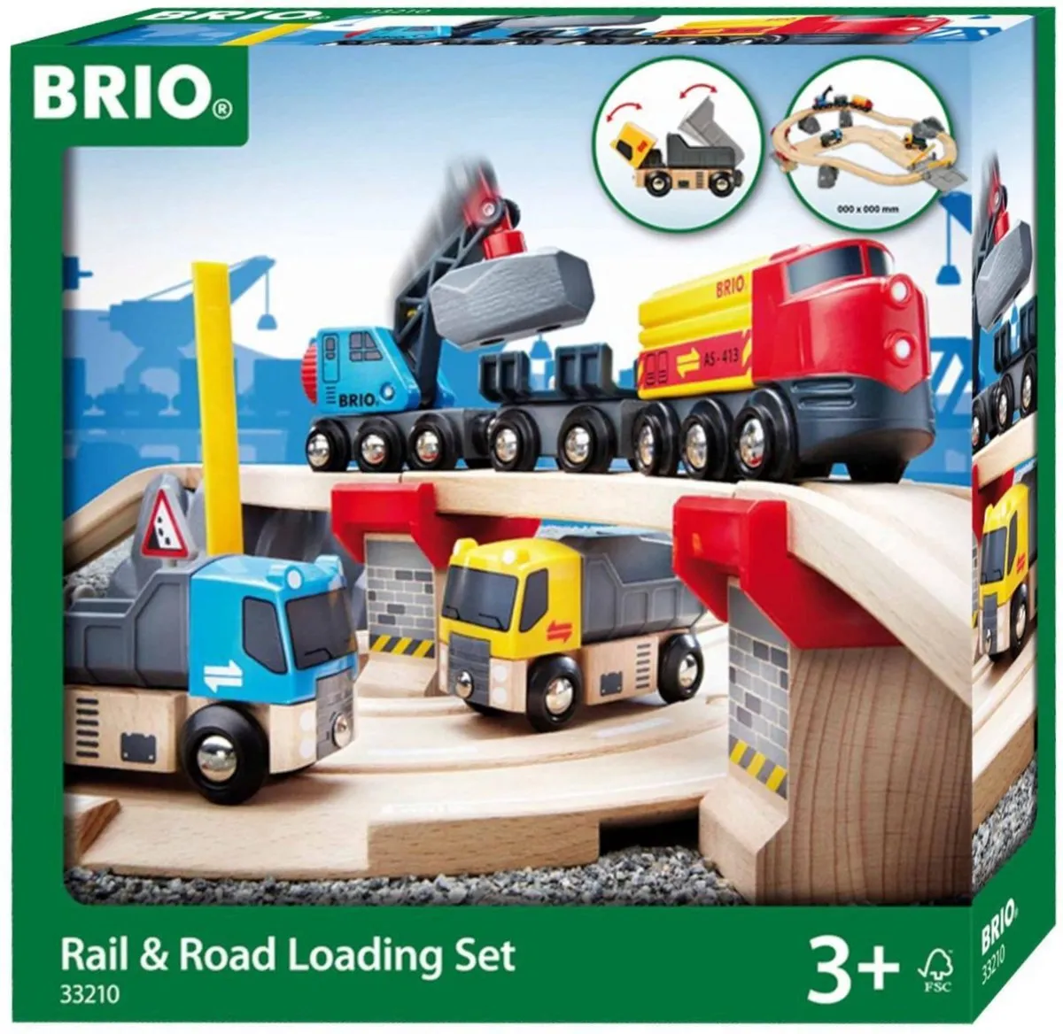BRIO Spoor en Weg Transportset - 33210 speelgoed