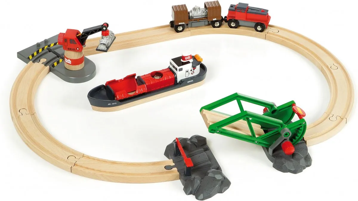 BRIO Treinset vracht bij de haven - 33061 speelgoed