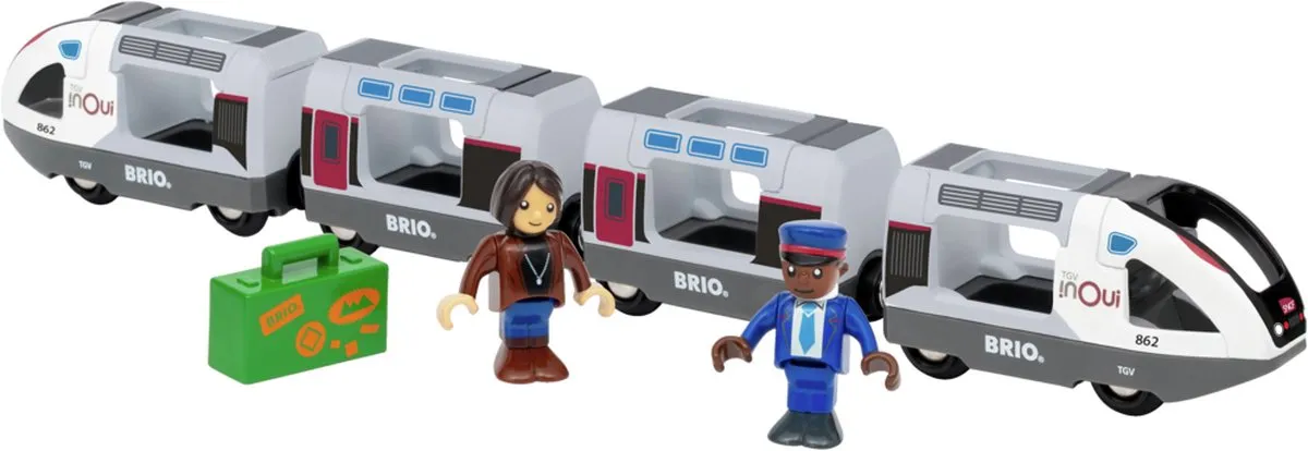 BRIO World 36087 Treinen van de wereld TGV-hogesnelheidstrein | Speeltrein voor kinderen vanaf 3 jaar speelgoed