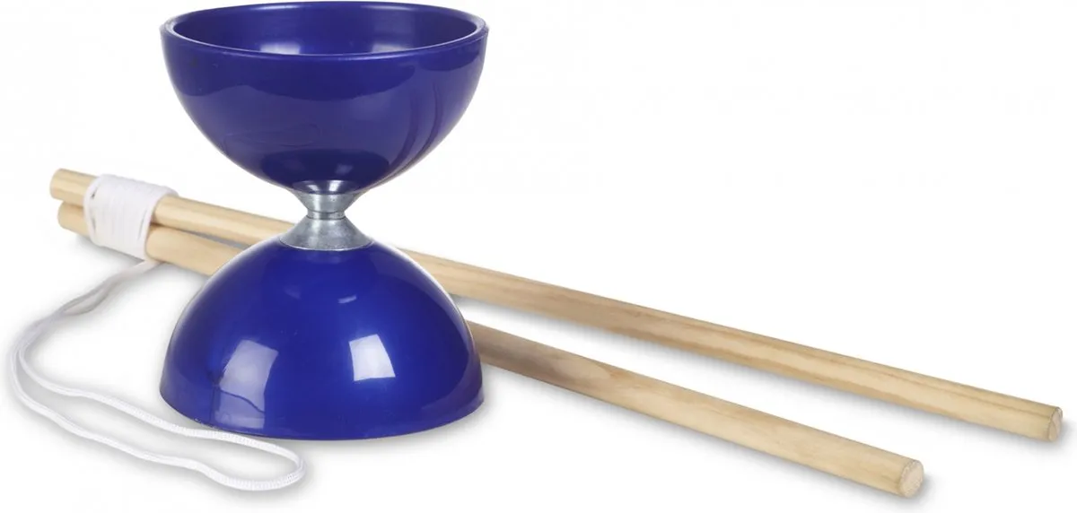 BS Diabolo - Rubber - Hout - Blauw speelgoed