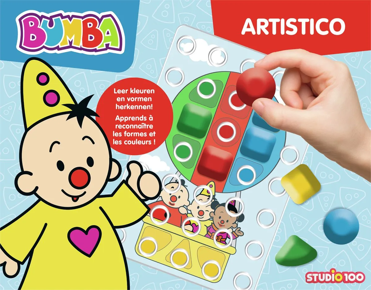 Bumba Educatief Spel - Artistico - Colorino - Leer spelenderwijs kleuren en vormen herkennen speelgoed