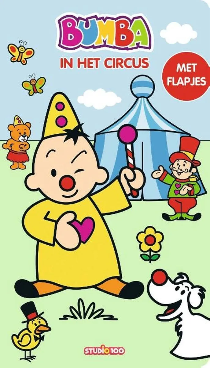 Bumba kartonboek met flapjes (lang) - In het circus speelgoed
