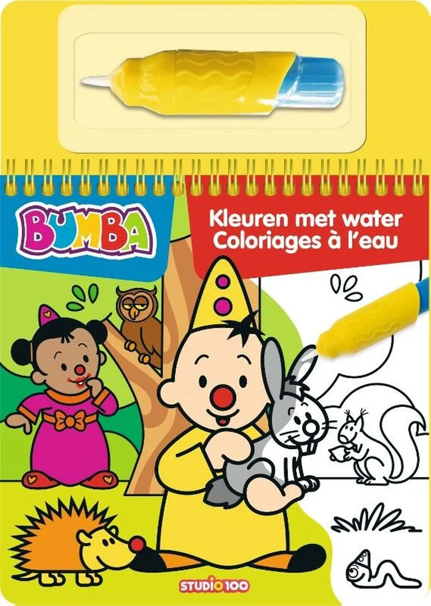 Bumba kleurboek met pen - Kleuren met water - dieren speelgoed