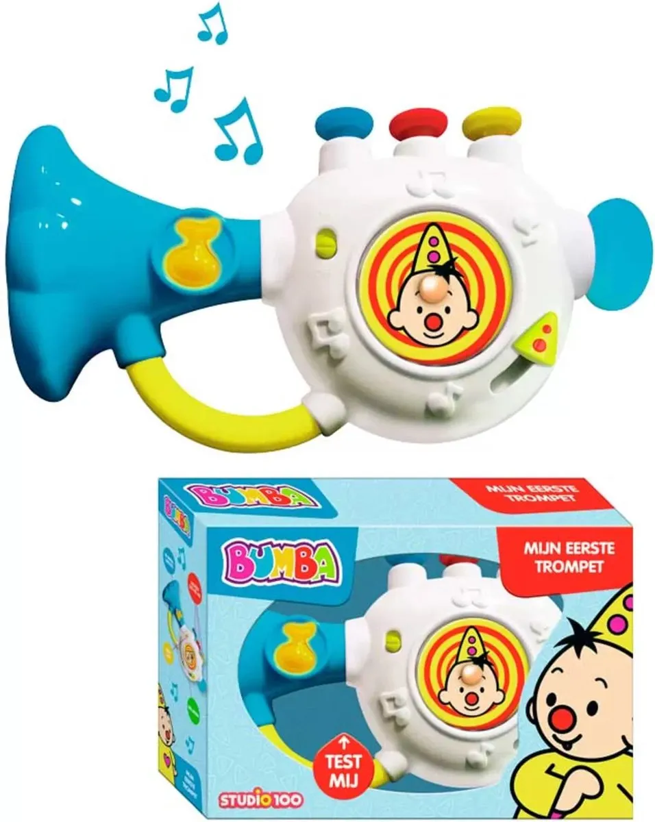 Bumba speelgoedinstrument - Mijn eerste trompet - incl. batterijen speelgoed