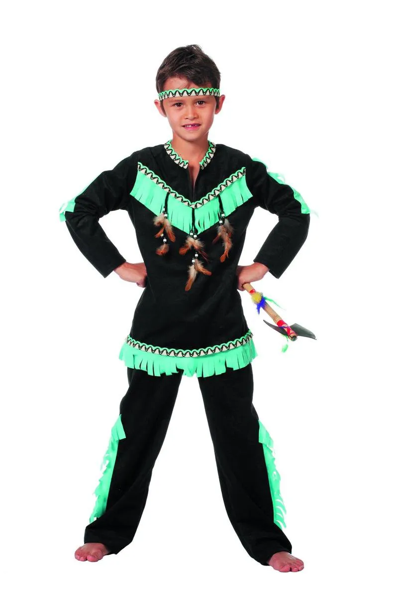 Carnavalskleding Indiaan jongen Wishbone Maat 104 speelgoed