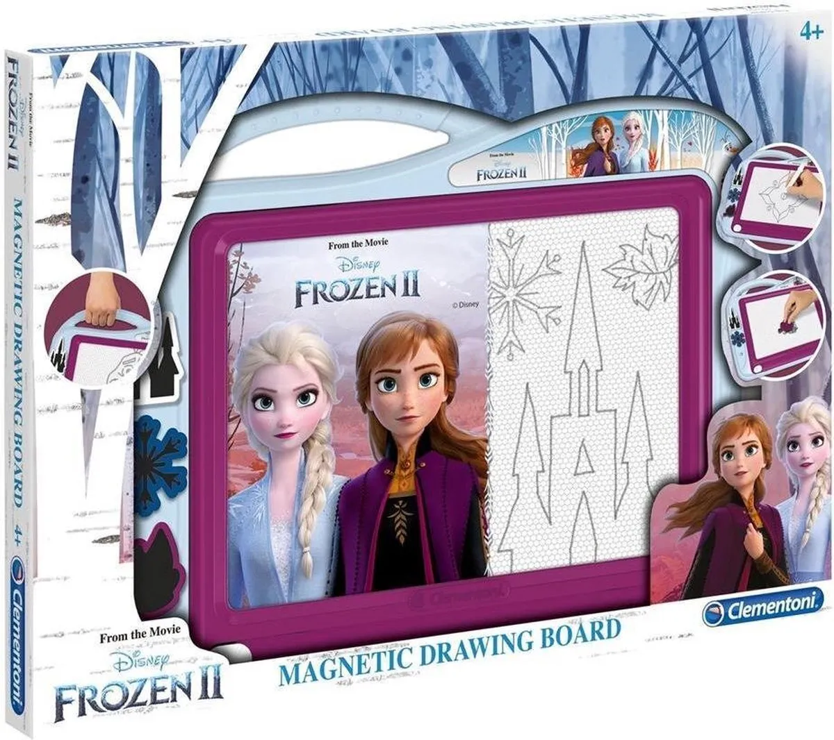 Clementoni Disney Frozen 2 Magnetisch tekenbord - Blauw - Paars speelgoed