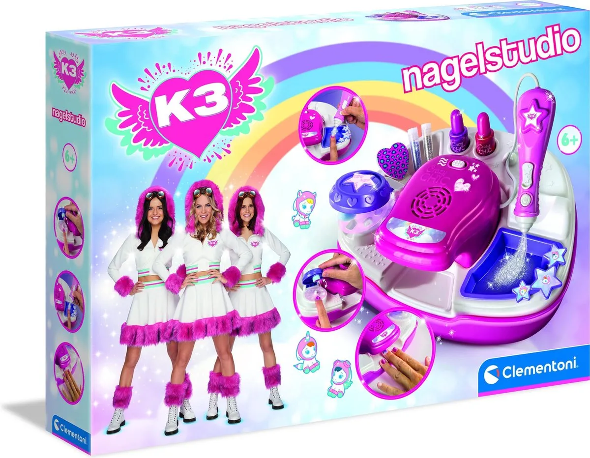 Clementoni Kleuren & Knutselen - K3 Nagelstudio, 6+ jaar - 56147 speelgoed