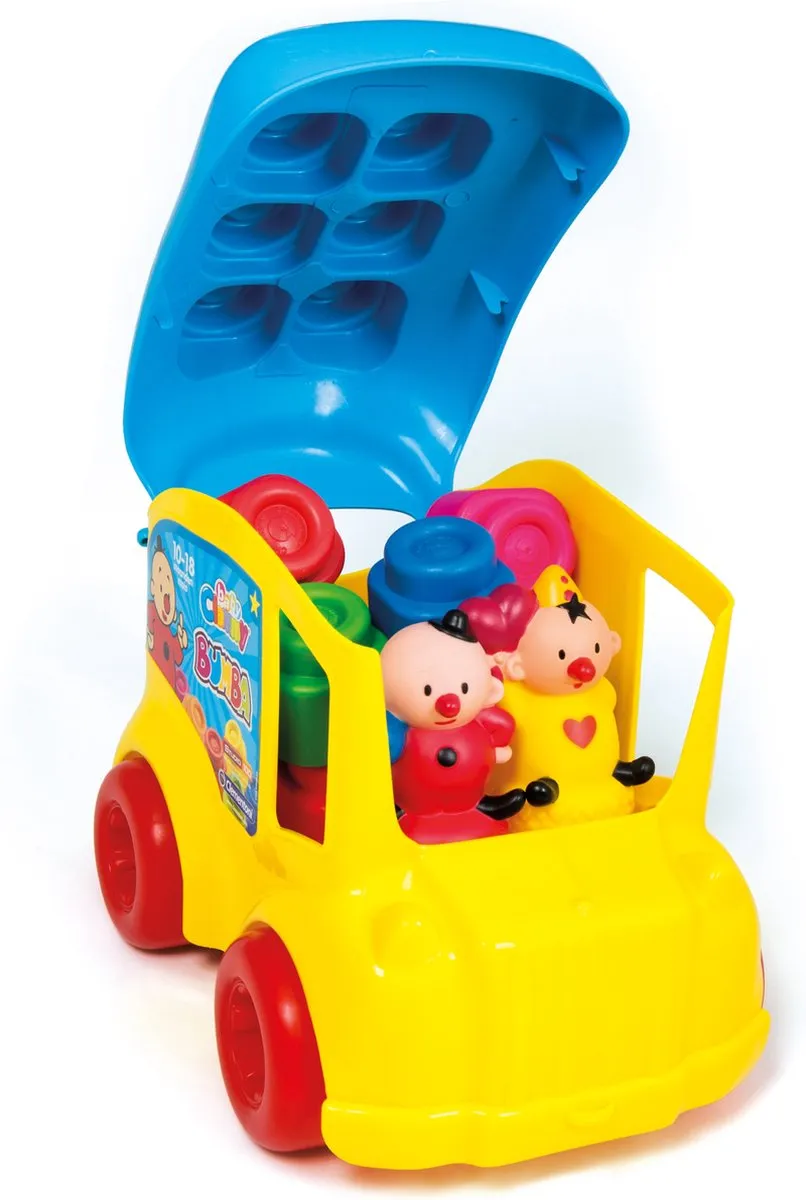 Clementoni Soft Clemmy - Bumba Schoolbus - Bumba Speelgoed - Stapelblokken - Baby Blokken - 1-3 Jaar speelgoed
