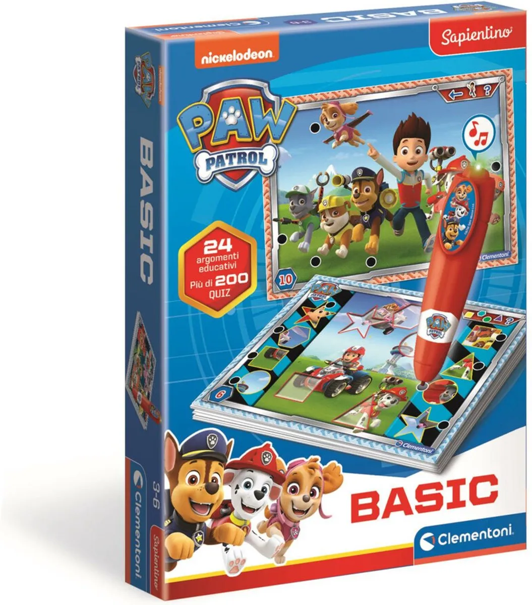 Clementoni Spelend Leren - Interactieve Pen Paw Patrol - Meer dan 200 Educatieve Quizzen - Educatief Speelgoed 3-6 Jaar speelgoed