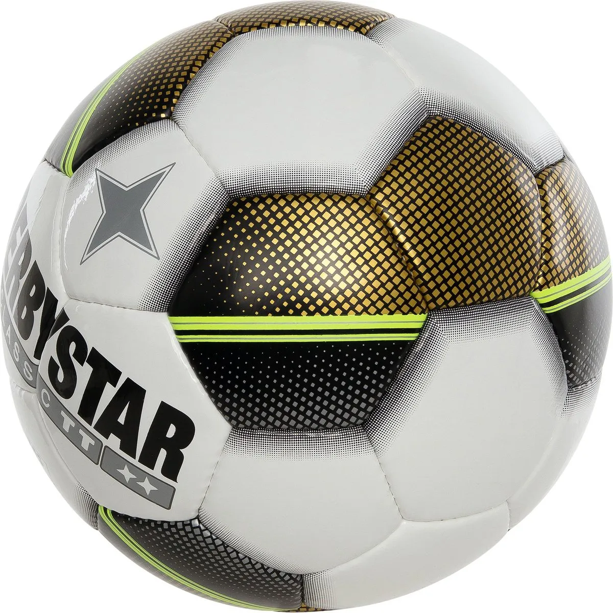 Derbystar Classic TT 5 Voetbal - Multi Kleuren - 3 Vak Goud - Maat 5 speelgoed