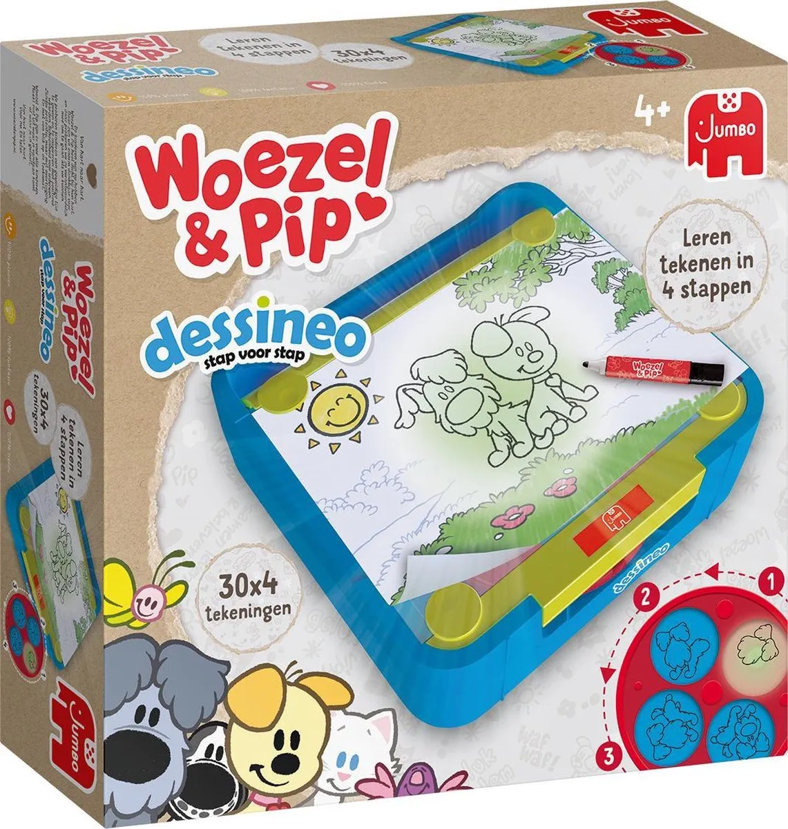 Dessineo Woezel & Pip - Tekenmachine - Hobbypakket speelgoed