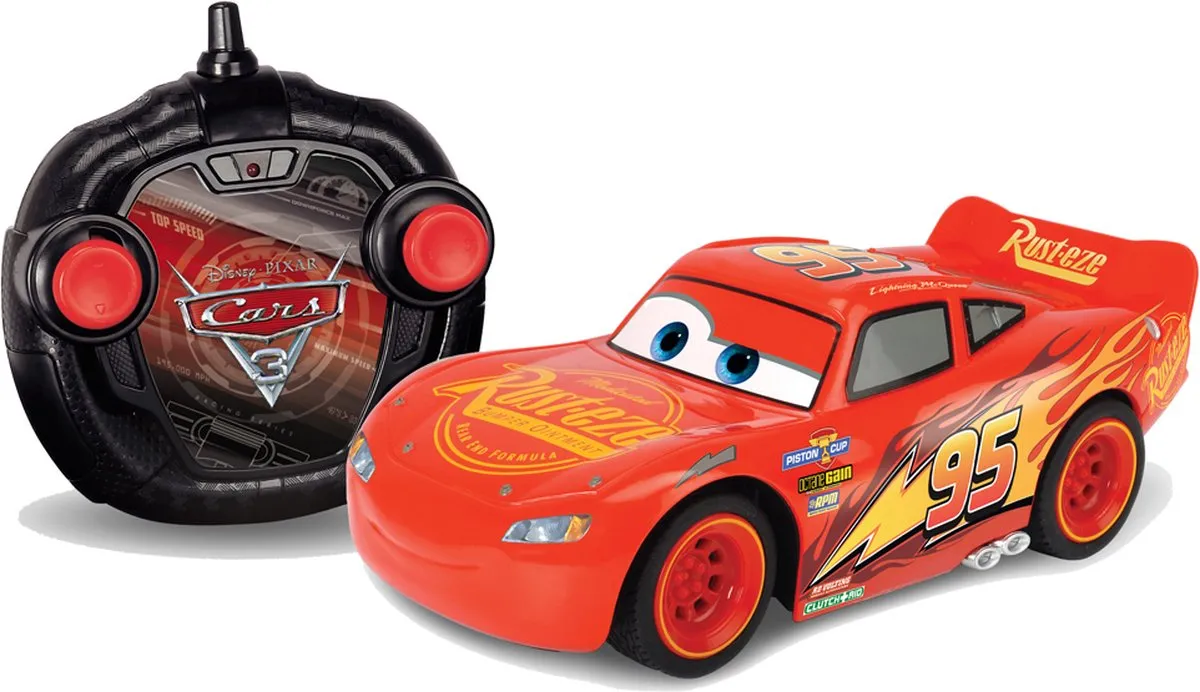 Dickie Toys - RC Cars 3 Lightning McQueen Turbo Racer - 2,4GHz - Bestuurbare auto - Vanaf 4 jaar speelgoed