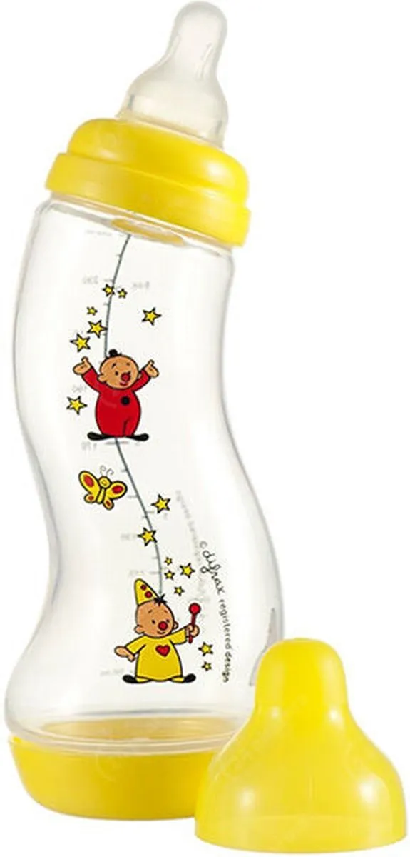 Difrax s-fles 250ml Natural donker blauw speelgoed