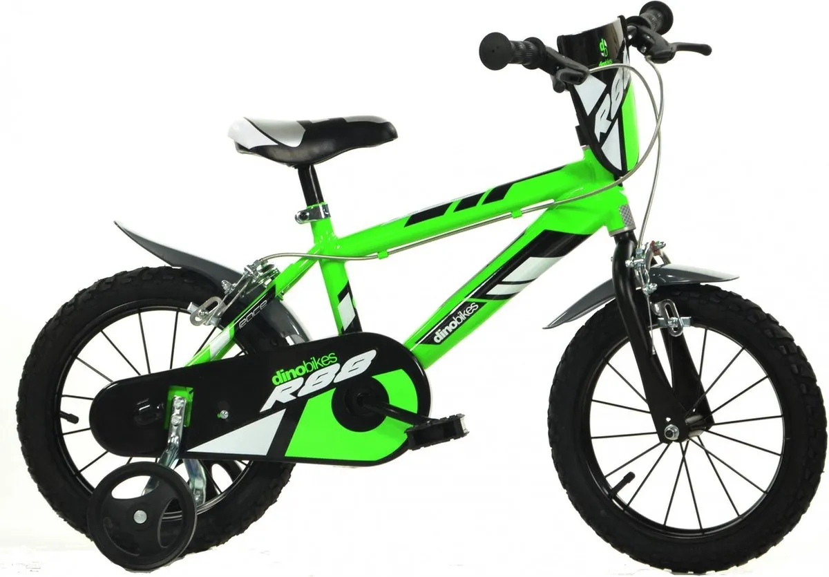 Dino Thor Kinderfiets - Jongens - Groen - 16 Inch speelgoed
