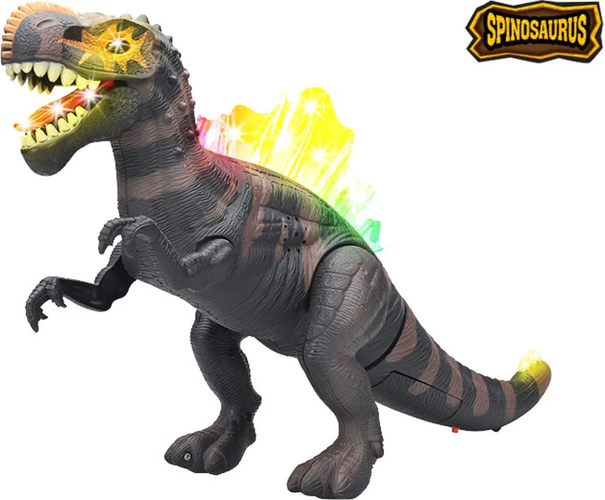 Dinosaurus speelgoed 41CM - Tyrannosaurus Rex met dino geluid en lichtjes - kan lopen- incl. batterijen speelgoed